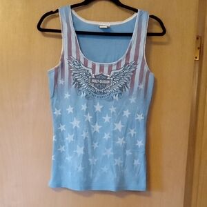 Harley-Davidson Blue Tank Top